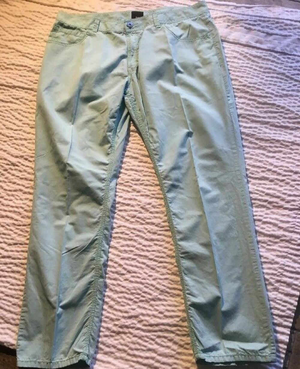 Bar lll Womens 100% Cotton Aqua Pants Size 36x32